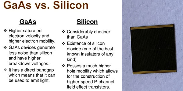 Why is gallium arsenide better than silicon?